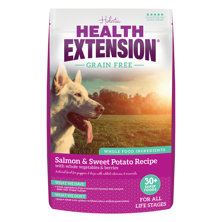 Health Extension Pet Care - Grain Free Salmon & Sweet Potato Recipe: 4 lbs