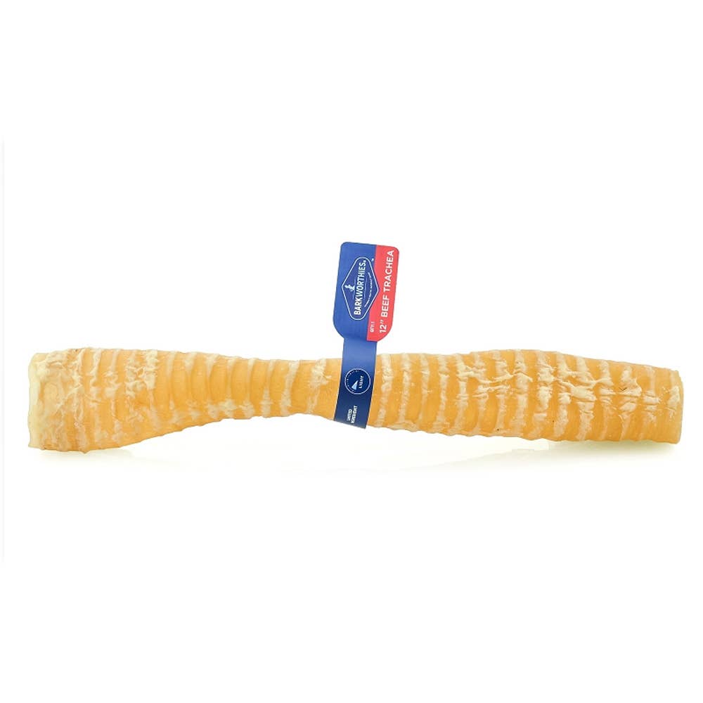 Pet Palette Distribution - Barkworthies Beef Trachea - 12'' (Case 6)
