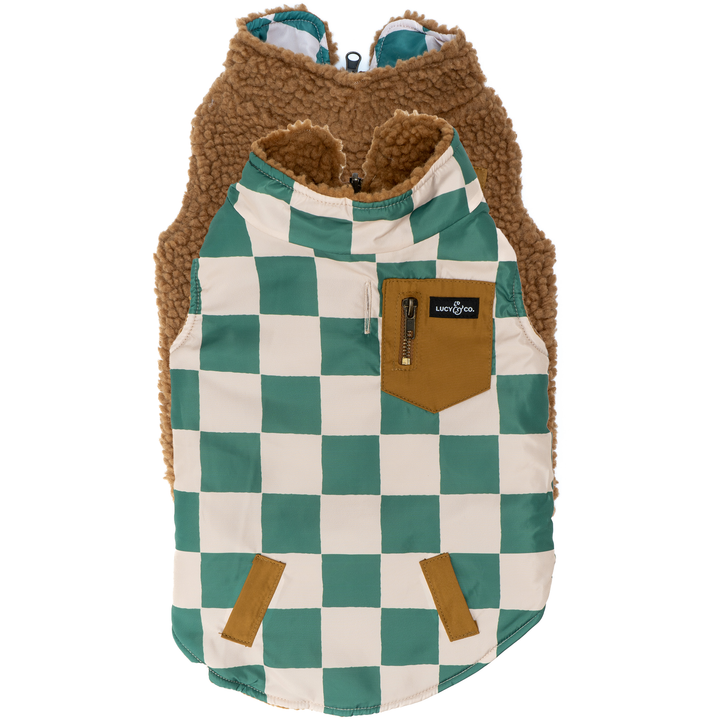 The You're a Square Reversible Teddy Vest: Small