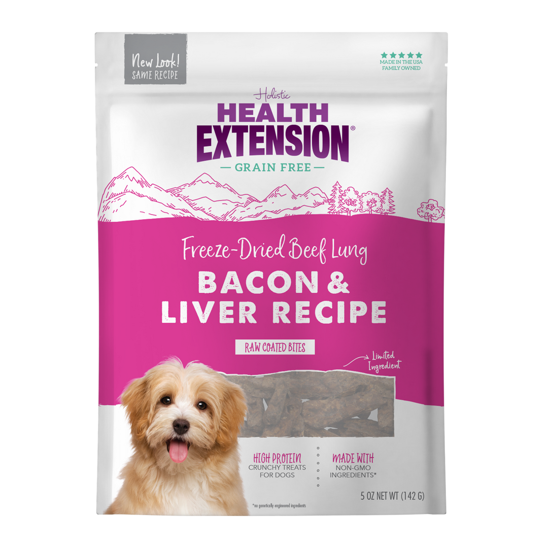 Health Extension Pet Care - Freeze Dried Bacon & Liver Bully Puffs