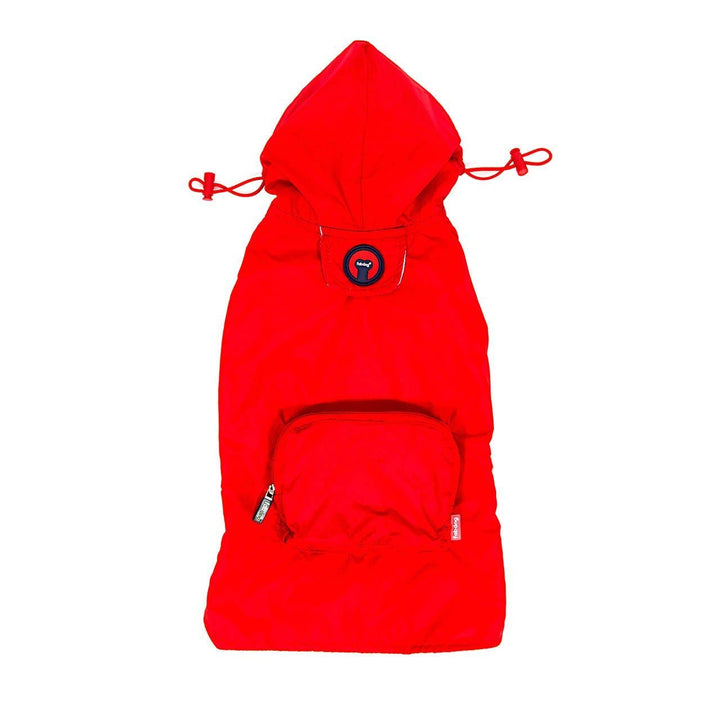 Red Packaway Dog Raincoat: XL