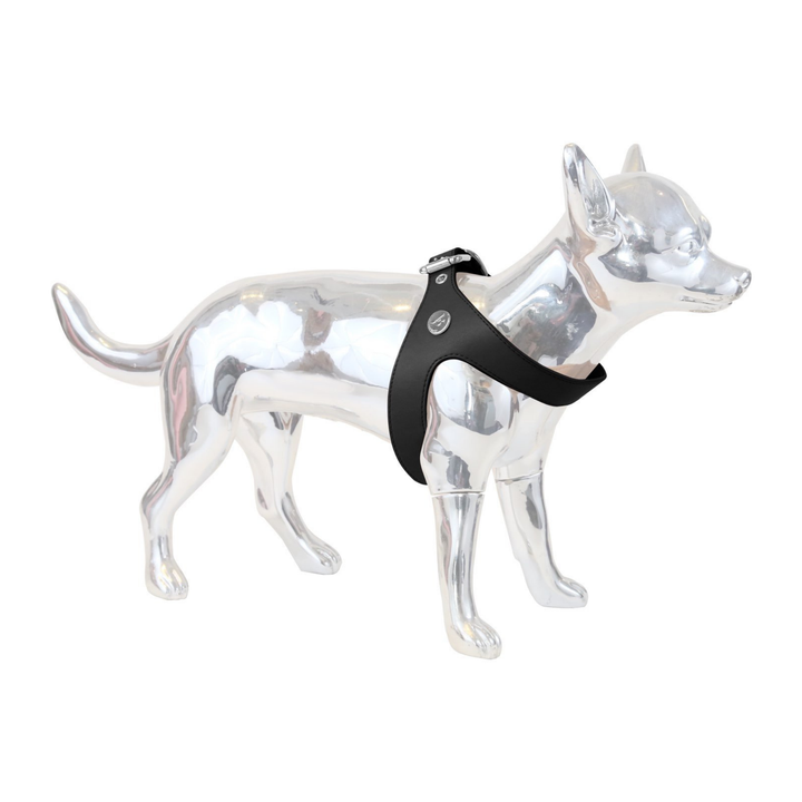 Vanderpump Pets- Black Leather Harness