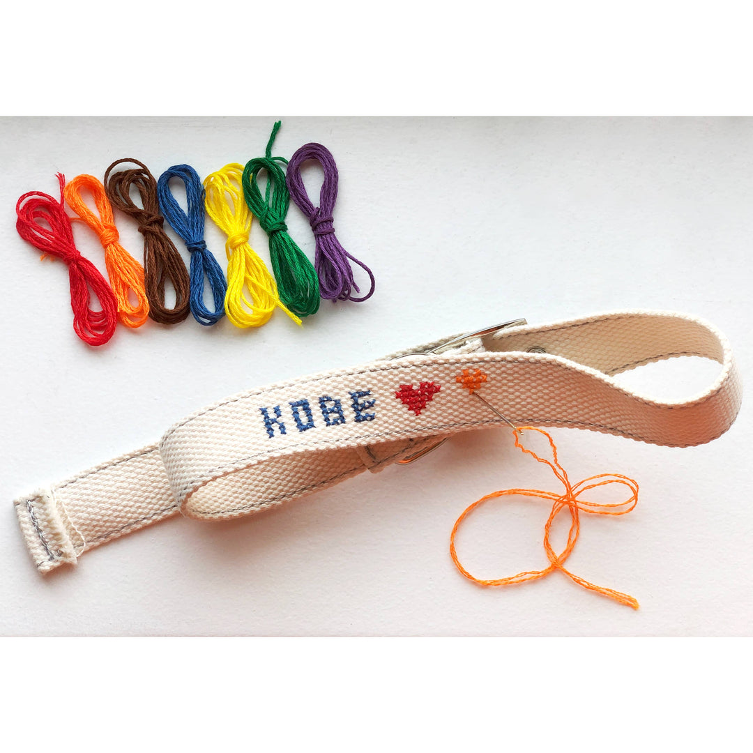 Kikkerland Design Inc - DIY Cross Stitch Dog Collar